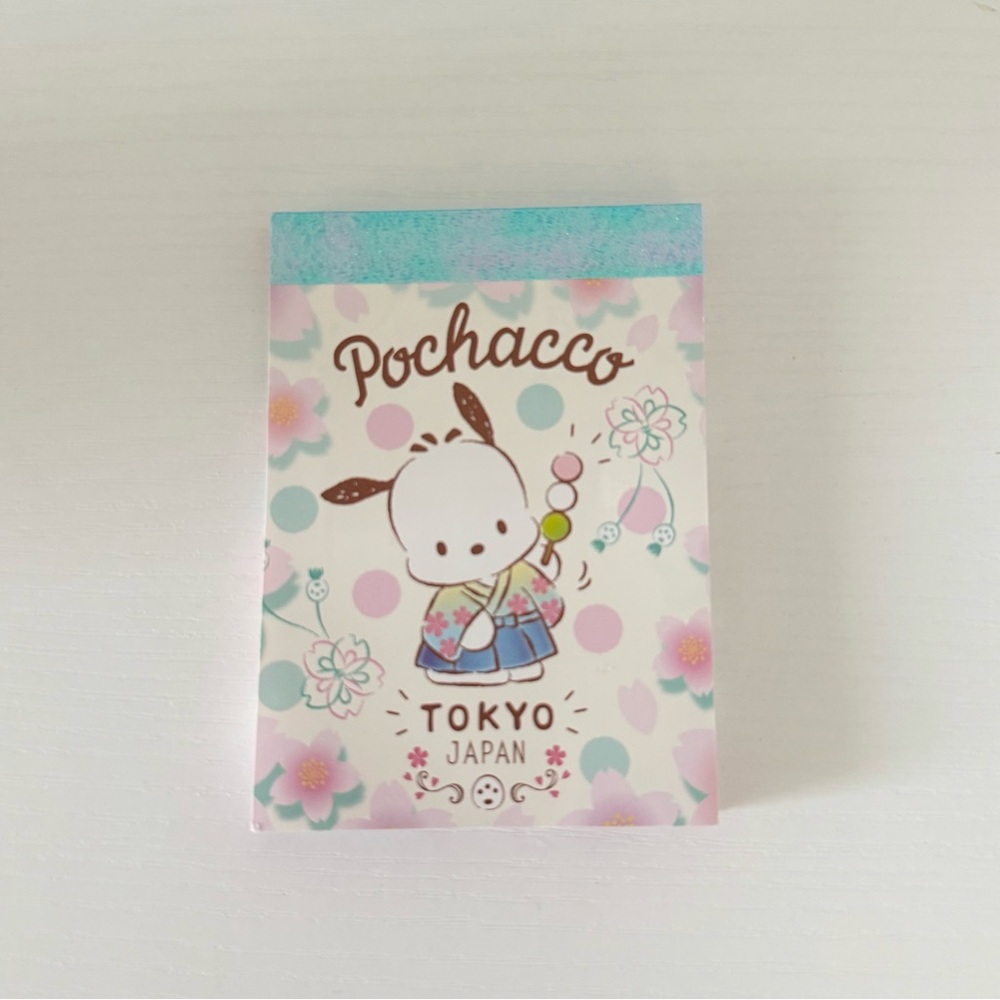 Pochacco sanrio official mini note pad from Japan